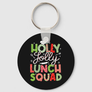 Holly Retro Jolly Lunch Squad Cafeteria Lunch Lady Schlüsselanhänger