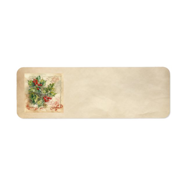 Holly Shabby Address Labels (Vorne)