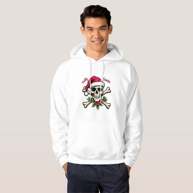 Holly Skull Hoodie (Vorne ganz)