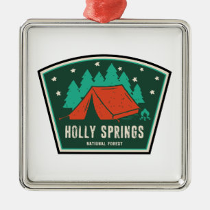 Holly Springs National Forest Mississippi Camping Ornament Aus Metall