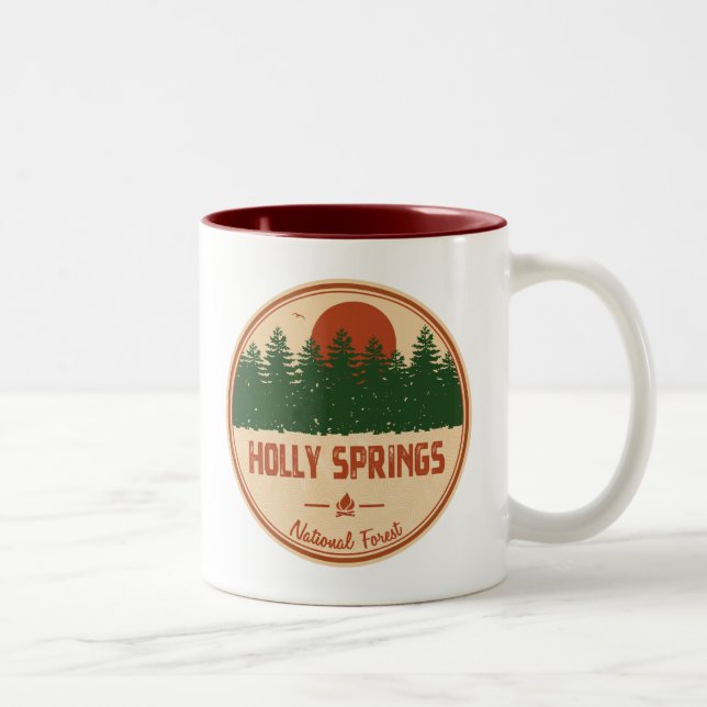Holly Springs National Forest Zweifarbige Tasse (Rechts)
