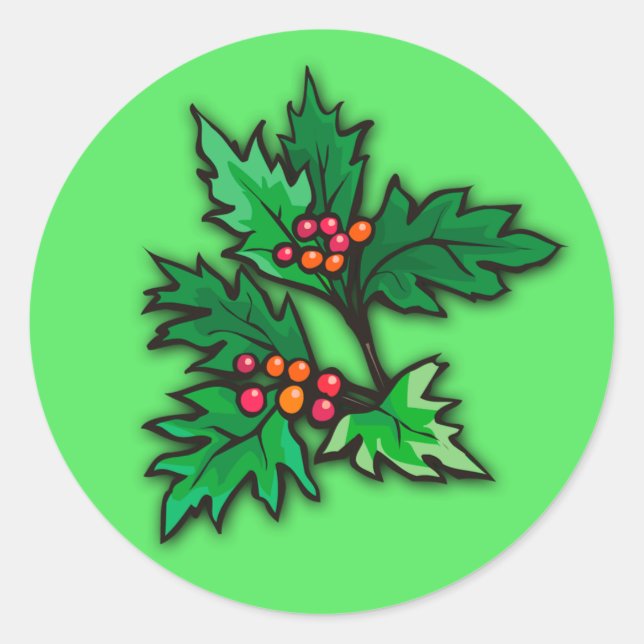 Holly Stickers für den Urlaub (Vorderseite)