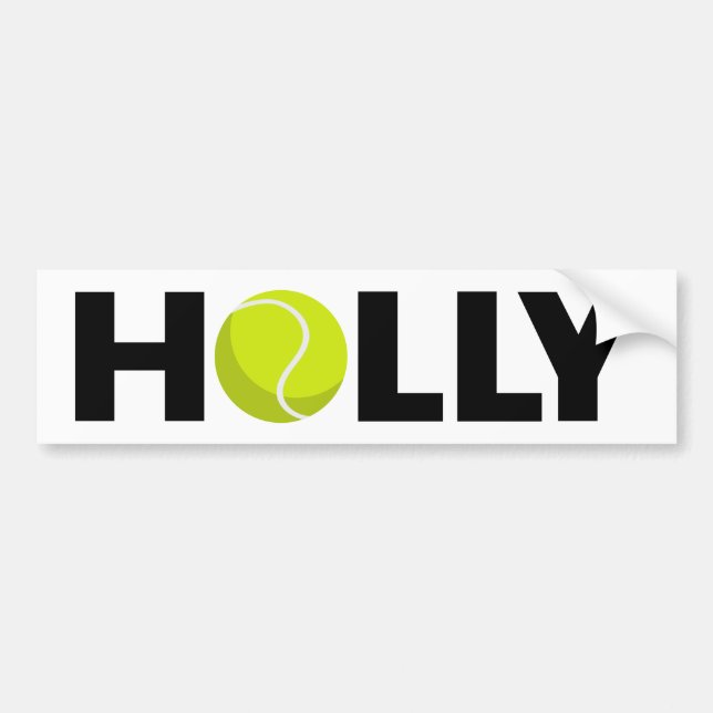 Holly Tennis Autoaufkleber (Vorne)