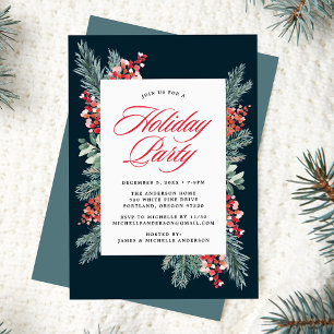 Holly und Immergrün-Weihnachtsfeier Einladung