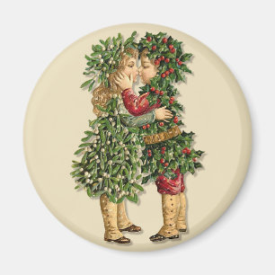 Holly und Mistletoe Kids Magnet