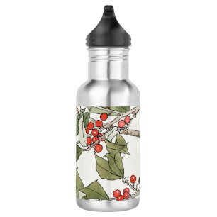 Holly-Wasserfarbenmalerei, Hannah Borger Overbeck Edelstahlflasche