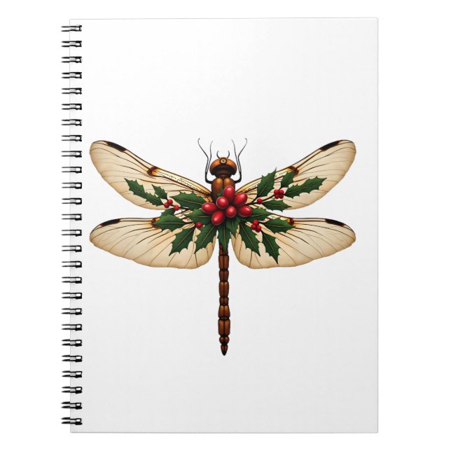 Holly Winged Dragonfly Notizblock (Vorderseite)