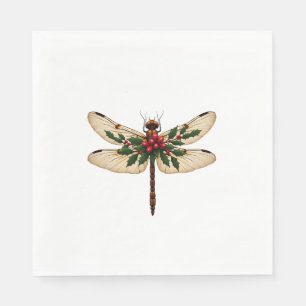 Holly Winged Dragonfly Serviette