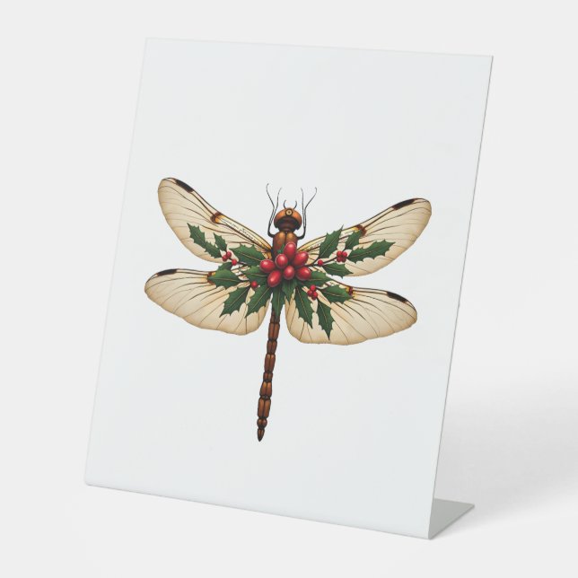 Holly Winged Dragonfly Sockelschild (Vorderseite)