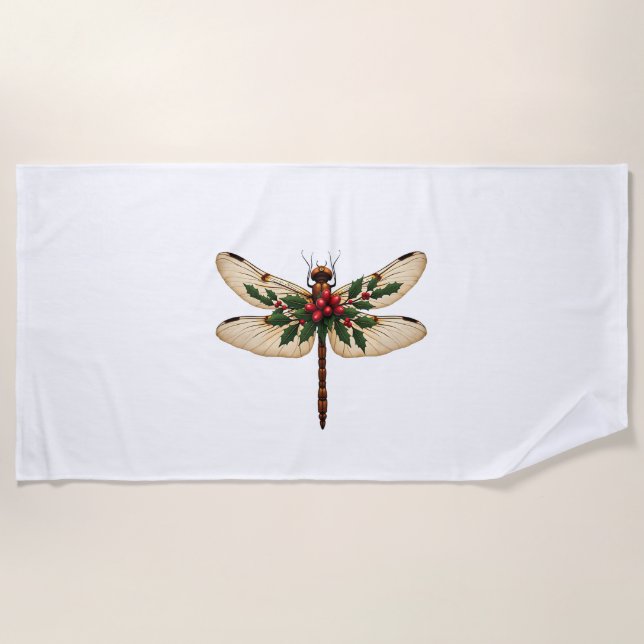 Holly Winged Dragonfly Strandtuch (Vorderseite)