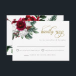 HOLLY Winter Christmas Burgundy Floral RSVP Card Einladung<br><div class="desc">Die Hochzeitskarte RSVP mit weinroten und weißen Winterfloralen und einem eleganten Kalligraphie-Schriftart. Editieren Sie einfach den Text für Ihre Veranstaltung. Diese UAWG ist perfekt für Ihr wüstenböhmisches oder rustikales Ereignis. Ändern Sie einfach die Farbe auf der Rückseite,  um ein beliebiges Farbschema zu erhalten.</div>