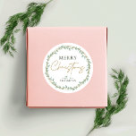 Holly Wreath Merry Christmas Sticker Greenery<br><div class="desc">Lassen Sie Ihre Weihnachtsverpackung und die Geschenkverpackung mit einem personalisierten Grün abschließen Merry Christmas Aufkleber. Dieses Weihnachtslabel von Holly Wreath enthält einen grünen Kranz und einen modernen Script-Schriftart mit Platz für Ihren Namen oder Familiennamen. Die perfekte Touch für Ihre Weihnachtsgeschenke.</div>