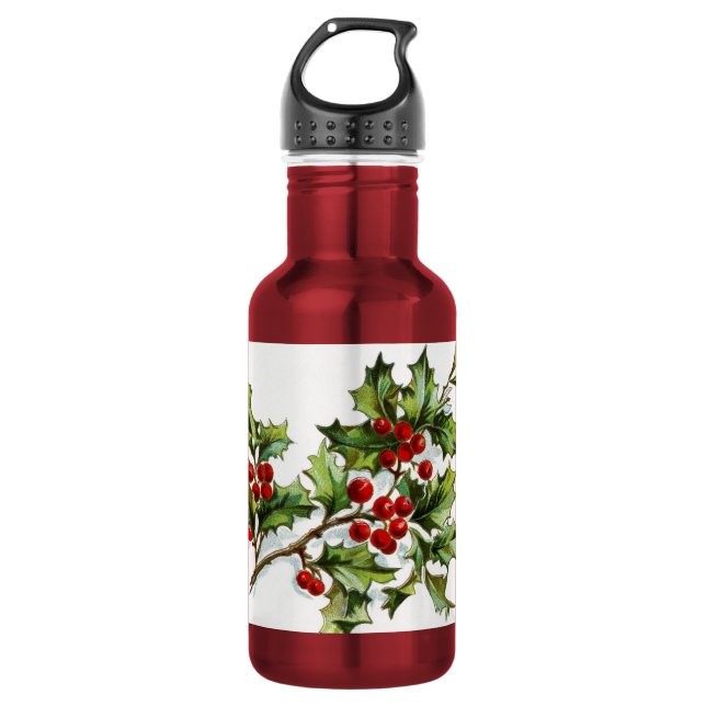HollyBerries20150801 Edelstahlflasche (Vorderseite)