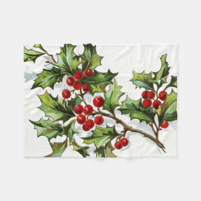 HollyBerries20150802 Fleecedecke (Vorderseite (Horizontal))