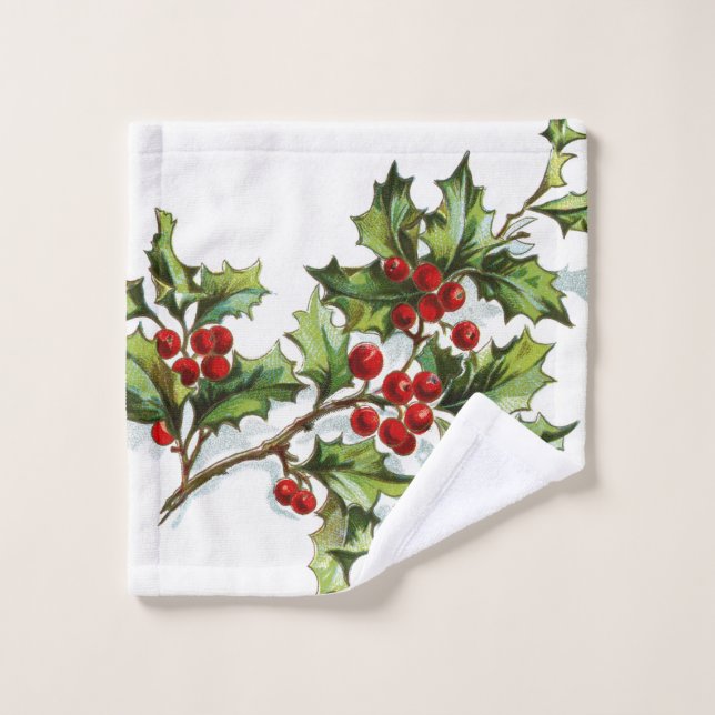 HollyBerries 001 (Gant de toilette)