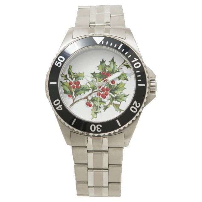 HollyBerries 001 Armbanduhr (Vorderseite)