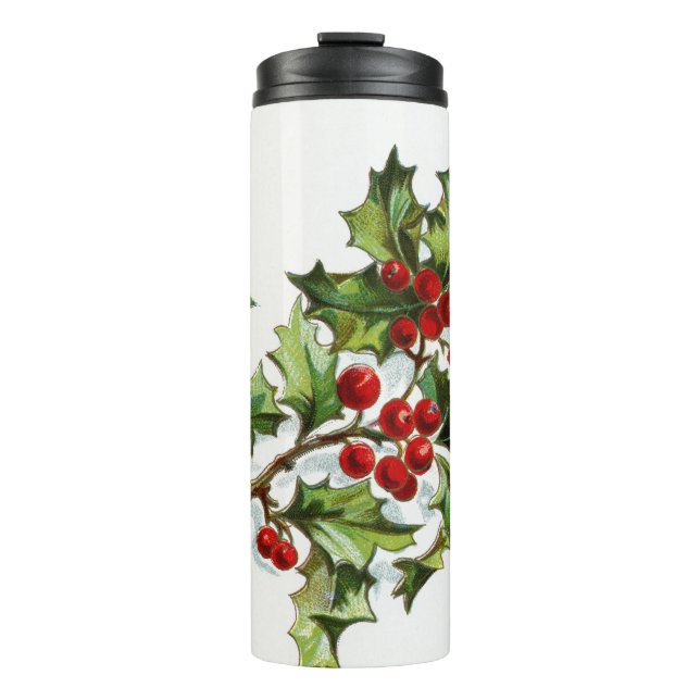 HollyBerries_001 Thermosbecher (Vorderseite)