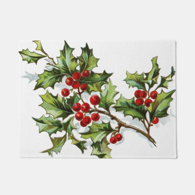 HollyBerries 002 Fußmatte (Vorderseite)