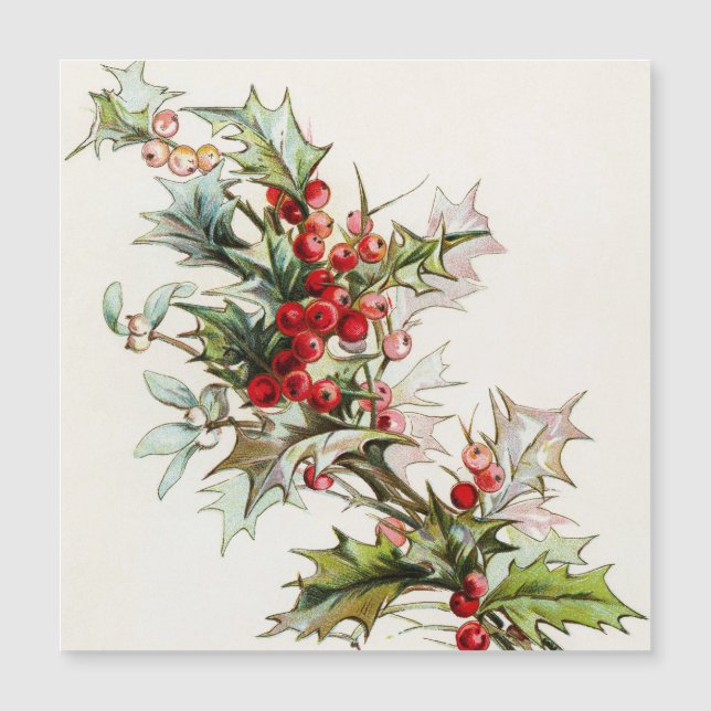 HollyBerries 004 Magnetkarte (Vorderseite)