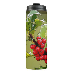 HollyBerries 005 Thermosbecher