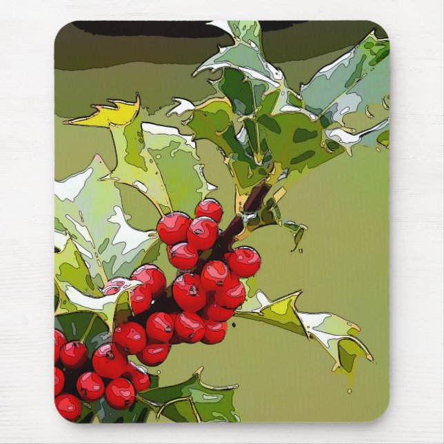 HollyBerries 006 Mousepad (Vorne)