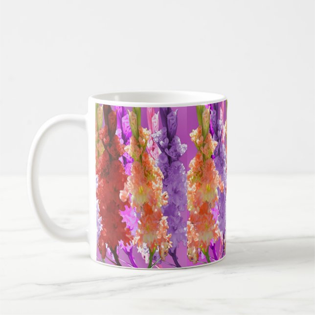 Hollyhock Blooms of Elegance, Kaffeetasse (Links)