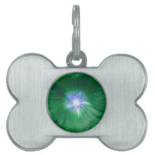 Hollyhock Blume Gorgeous Green Pet Tag Tiermarke