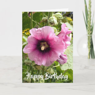 HOLLYHOCK-BLUME KARTE