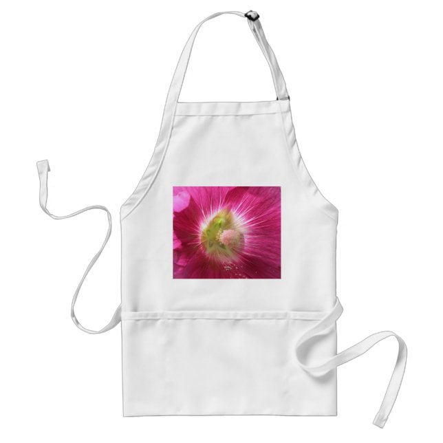 Hollyhock Deep Pink Schürze (Vorne)