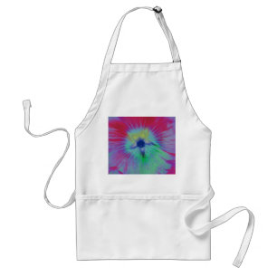 Hollyhock Flower Beight lights Apron Schürze