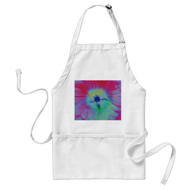 Hollyhock Flower Beight lights Apron Schürze (Vorne)