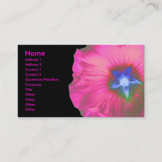Hollyhock Flower Carte de visite personnalisable