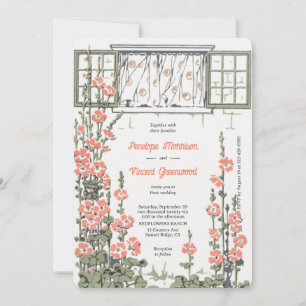 Hollyhock Landhochzeit Einladung