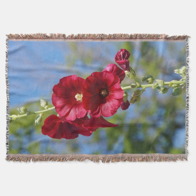 Hollyhocks-Deckengewebe Decke (Vorderseite)