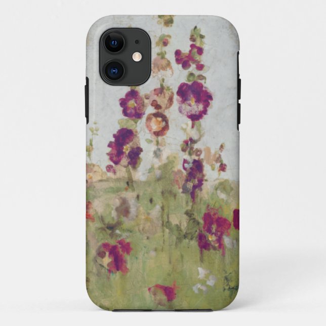 Hollyhocks durch das Meer Case-Mate iPhone Hülle (Rückseite)