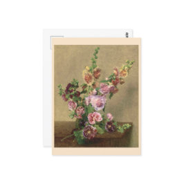 Hollyhocks Postkarte