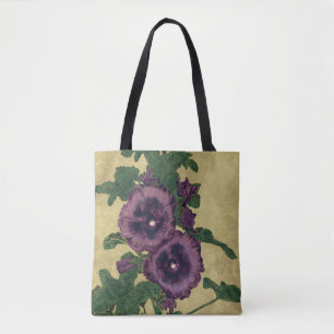 Hollyhocks Tote Bag Tasche