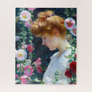 Hollyhocks und Sonnenlicht Curran Art