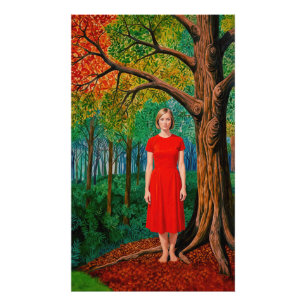 „Hollys Porträt“ - Ein leuchtendes Kleid für die N Fotodruck