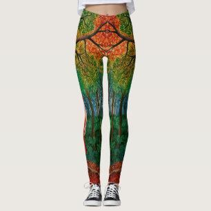 „Hollys Porträt“ - Ein leuchtendes Kleid für die N Leggings