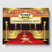 Hollywood Anniversaire de la fête Livre d'invités