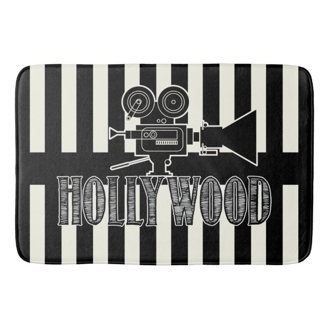 Hollywood-Bad-Wolldecke Badematte (Vorderseite)