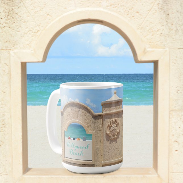 Hollywood Beach Florida Broadwalk Kaffeetasse (Von Creator hochgeladen)