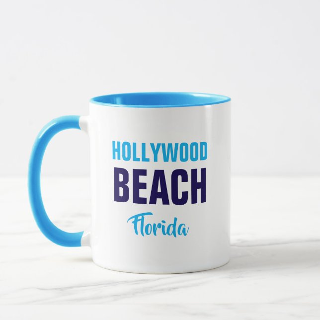 Hollywood Beach Florida Kaffeetasse (Links)