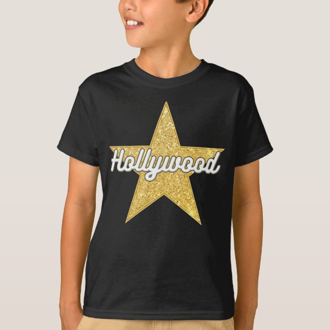 Hollywood Boulevard Script et Star T-Shirt (Devant)