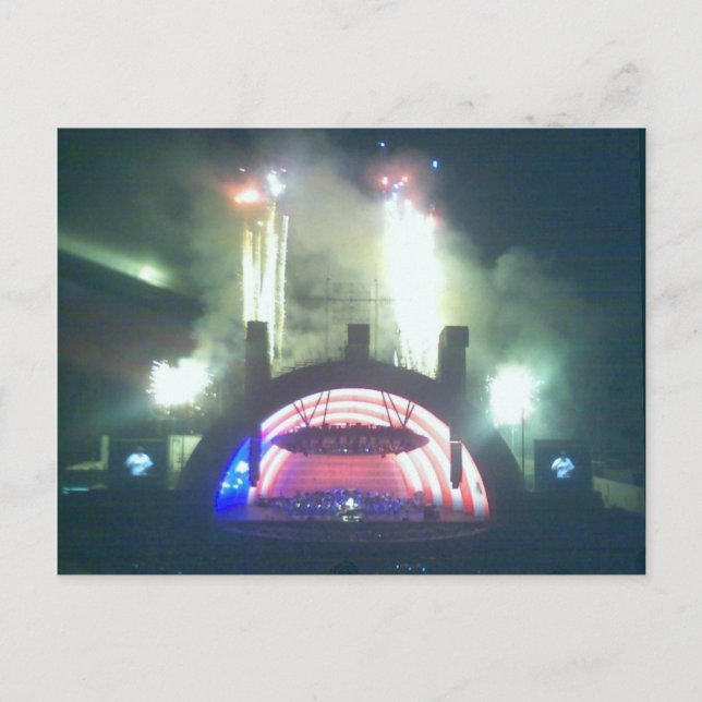 Hollywood Bowl auf der vierten Postkarte (Vorderseite)