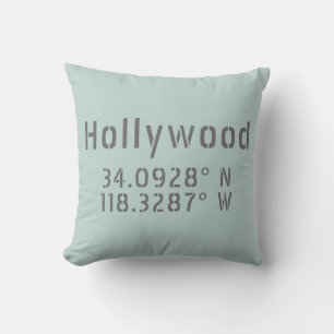 Hollywood Breitengrad Kissen