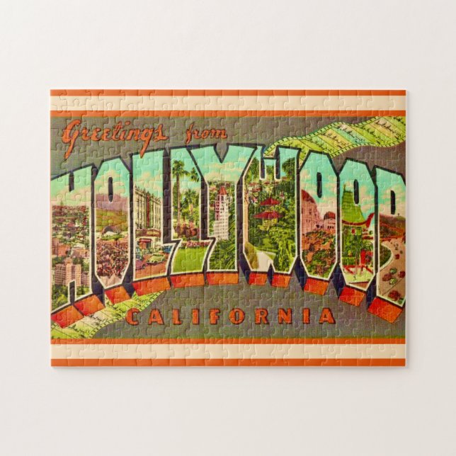 Hollywood CA Greeting (Horizontal)