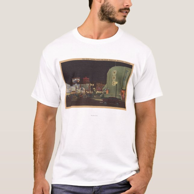 Hollywood, CA - Rebe-Straße vom Sonnenuntergang T-Shirt (Vorderseite)