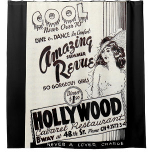 Hollywood Cabaret Restaurant und Duschvorhang